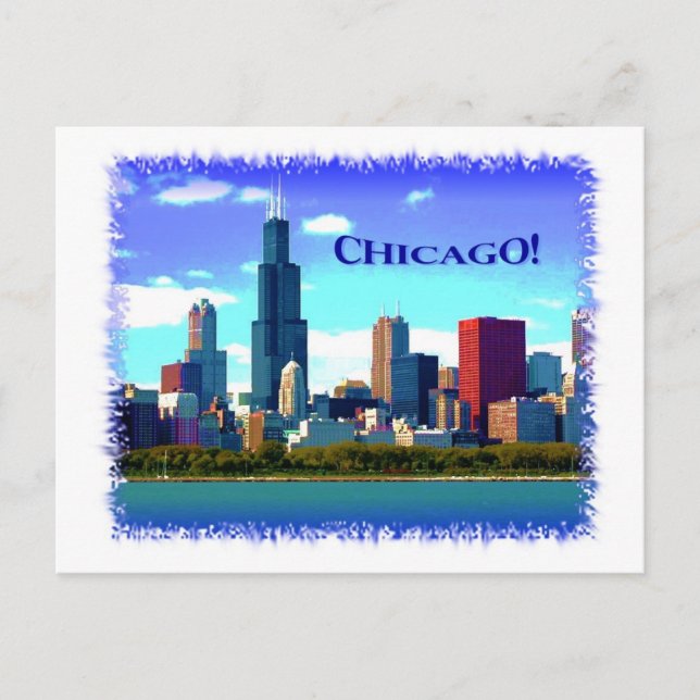 Chicago Postkarte (Vorderseite)