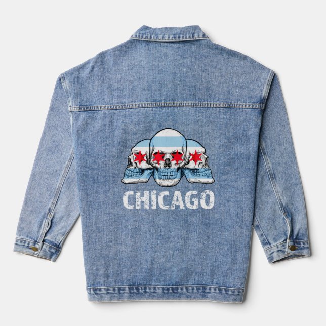 Chicago pour Hommes Chicago Drapeau oeuvre avec cr (Verso)