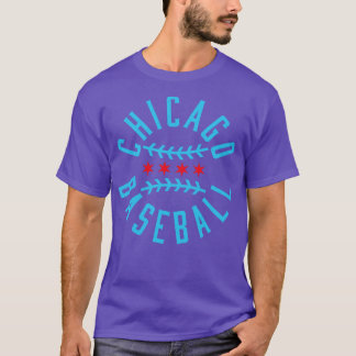 Chicago Pride Baseball Fan T-Shirt Wave Your Flag 