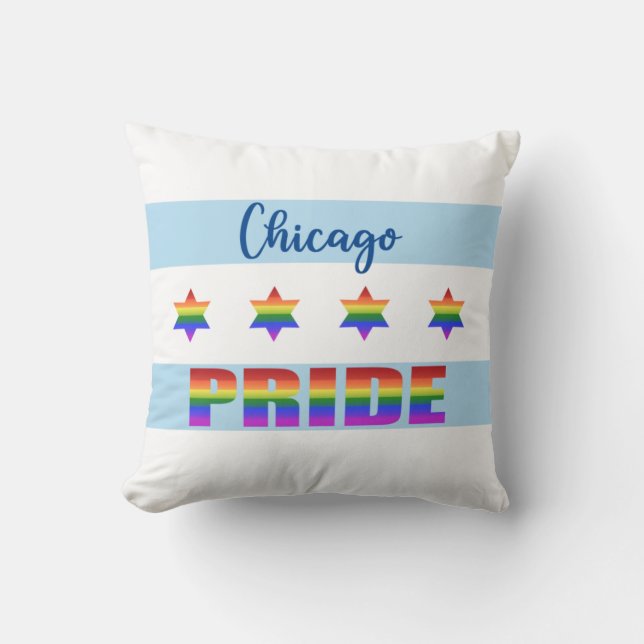 Chicago Pride Kissen (Vorderseite)