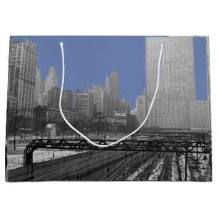 Chicago Rail Yards Michigan Avenue 1960er Foto Große Geschenktüte