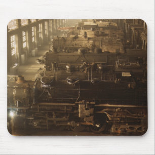 Chicago Railway Locomotive Werkstatt Mousepad