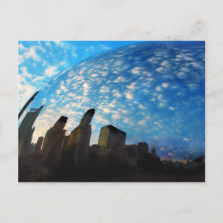Chicago réflexion, carte postale