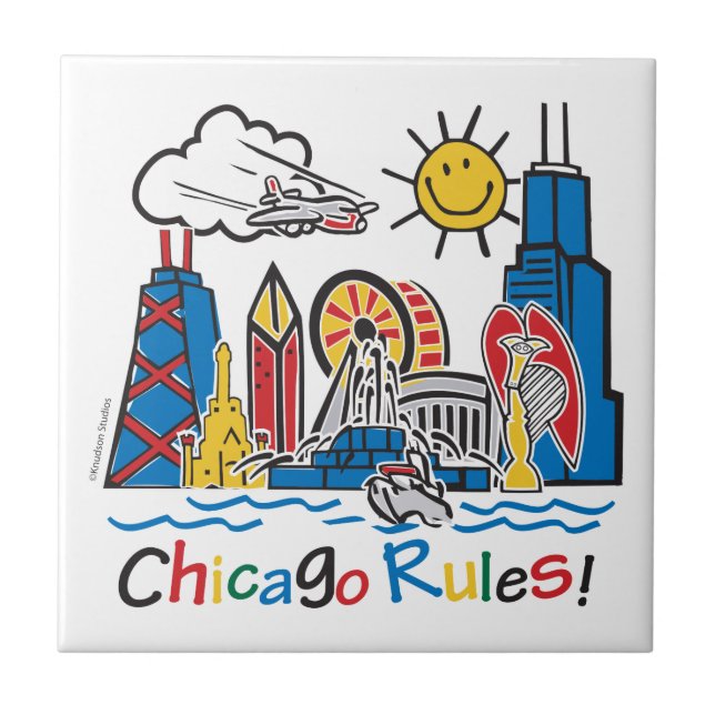 Chicago Regeln Fliese (Vorderseite)
