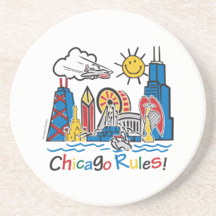 Chicago Regeln Getränkeuntersetzer