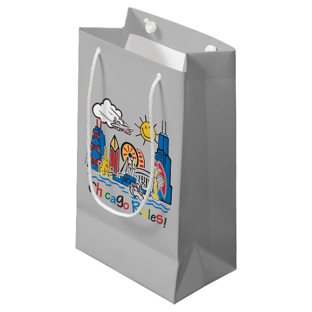 Chicago Regeln Kleine Geschenktüte (Vorderseite Schrägansicht)