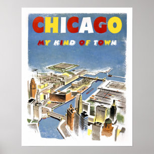 Chicago-Reiseposter Poster
