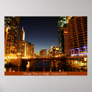 Chicago River at  Poster