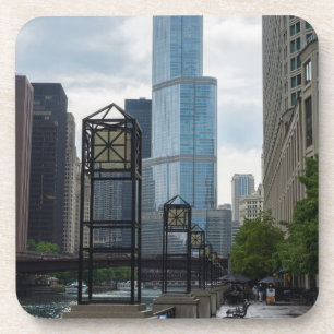 Chicago River Walk Getränkeuntersetzer