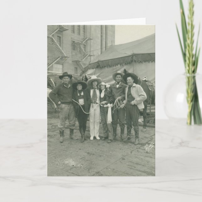 Chicago-Rodeo, 1929. Karte (Vorderseite)