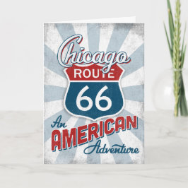 Chicago Route 66 Vintag America Illinois Karte