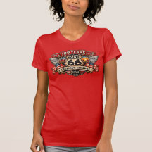Chicago Route 66 Windy City 100 Jahre Damen-T-Shir