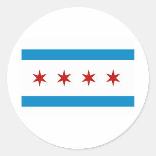 CHICAGO RUNDER AUFKLEBER