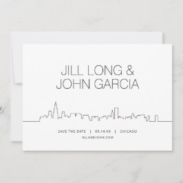 Chicago Save the Date Einladung