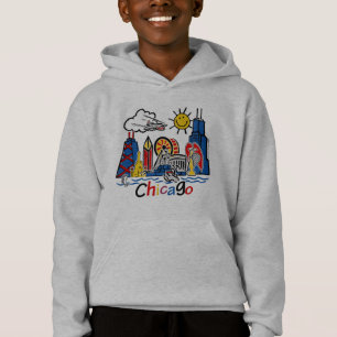 Chicago scherzt niedlichen Skyline Hoodie