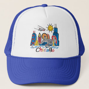 Chicago scherzt Skyline Truckerkappe