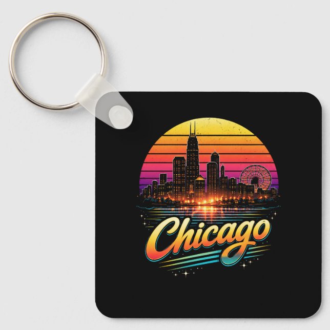 Chicago Schlüsselanhänger (Vorderseite)