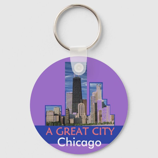 CHICAGO-Schlüsselanhänger Schlüsselanhänger (Vorderseite)