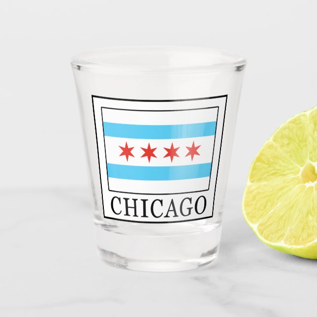 Chicago Schnapsglas (Vorderseite)