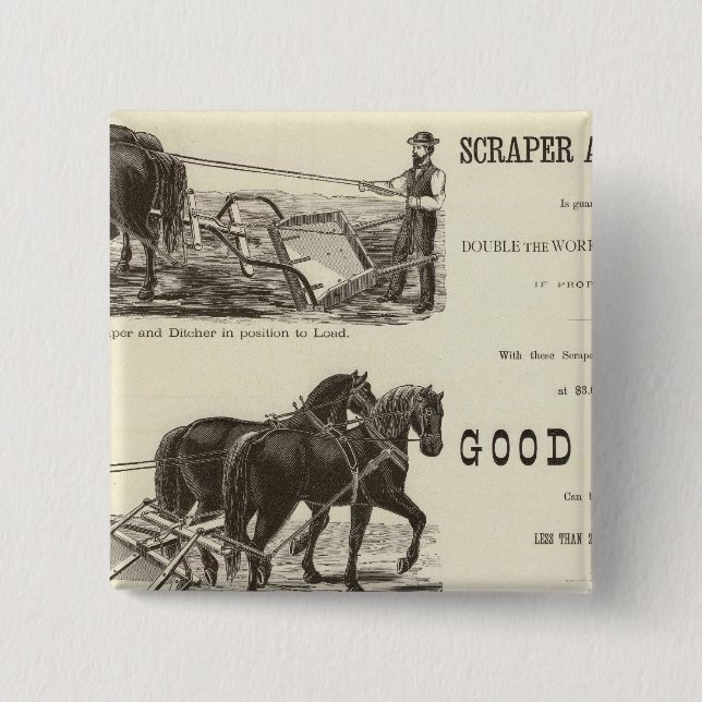 Chicago Scraper und Ditcher Button (Vorderseite)