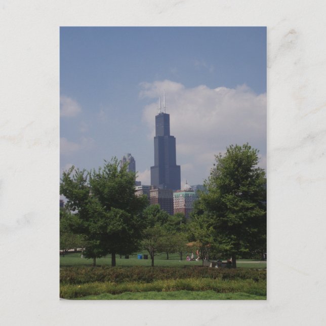 Chicago Sears Tower/Williams Tower Post Card Postkarte (Vorderseite)