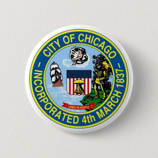 Chicago-Siegel Button (Vorderseite)