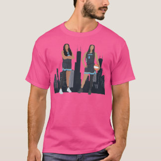 Chicago Sky Skycrapers Kamilla Cardoso und Angel T-Shirt