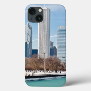 Chicago skyline across frozen Lake Michigan Case-Mate iPhone Hülle