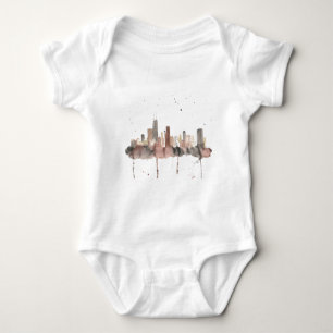 Chicago-Skyline Baby Strampler