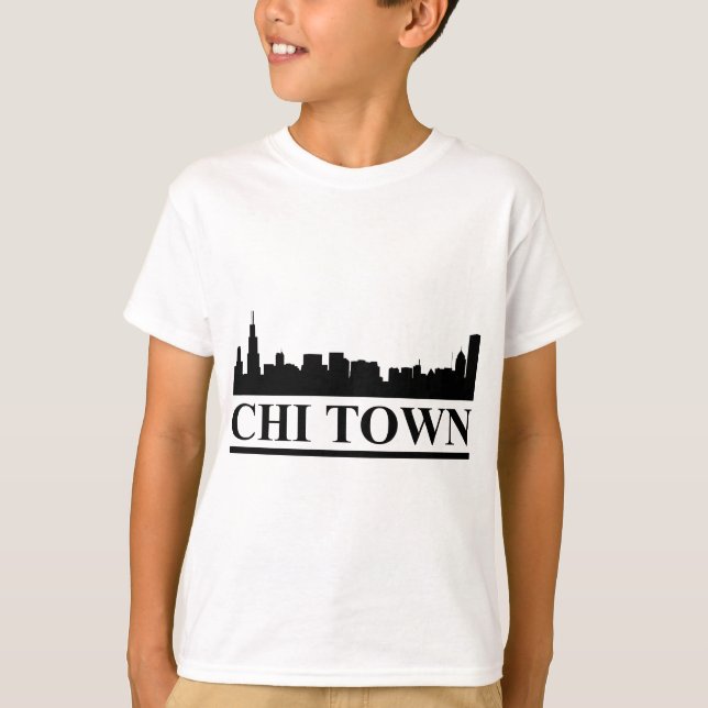 Chicago Skyline Chi Town T-Shirt (Vorderseite)