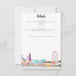 Chicago Skyline Details Card Einladung
