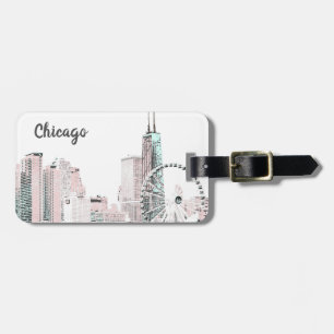 Chicago Skyline Gepäckanhänger