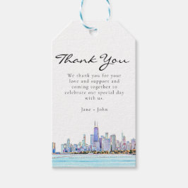 Chicago Skyline-Geschenk-Tag Geschenkanhänger