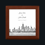 Chicago Skyline Geschenkboxen<br><div class="desc">Chicago Skyline Thema Geschenkboxen halten Sake.</div>