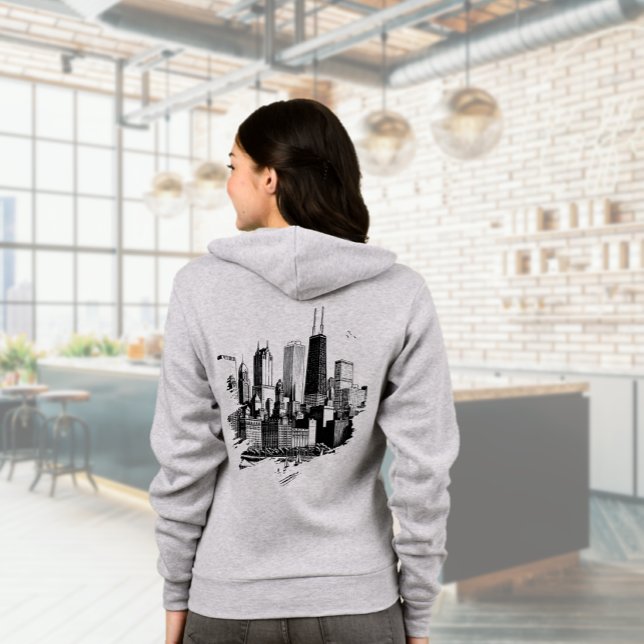 Chicago Skyline Hoodie (Chicago Skyline Hoodie (back))