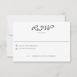 Chicago Skyline Horizontal Response Card RSVP Karte