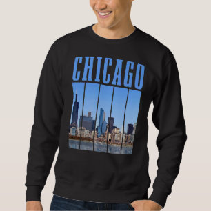 Chicago Skyline Illinois Vintag Pride Chicago Sweatshirt