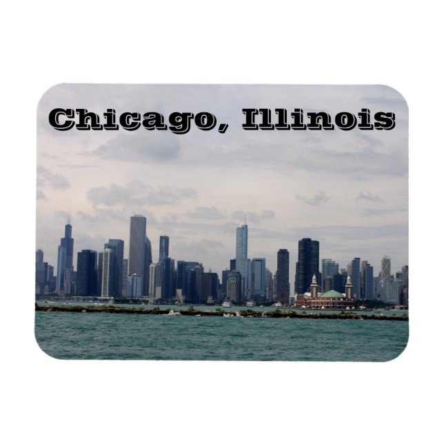 Chicago Skyline Magnet (Horizontal)