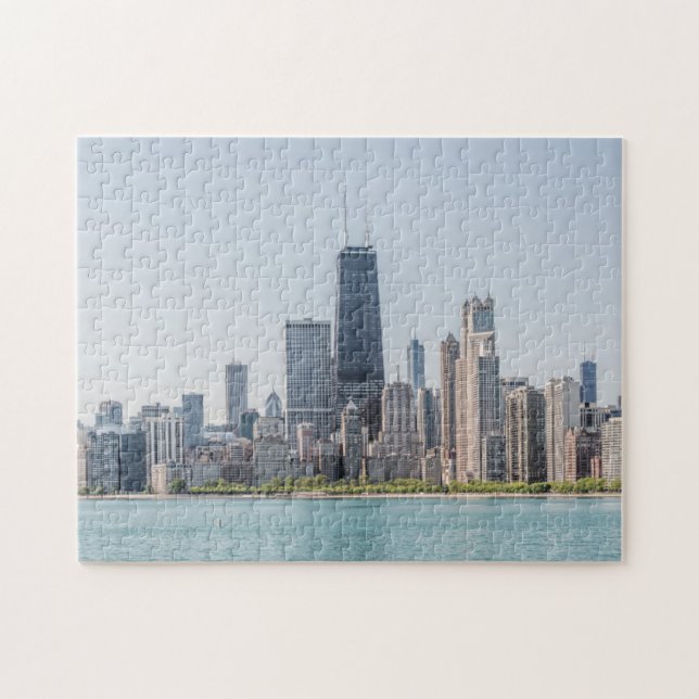 Chicago Skyline mit Lake Michigan (Horizontal)
