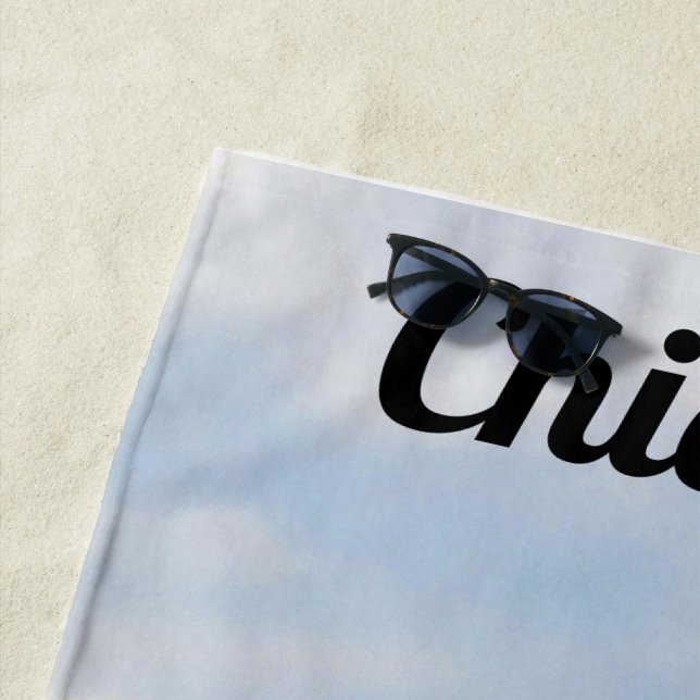 Chicago Skyline Navy Pier & Hancock Strandtuch (Beispiel)