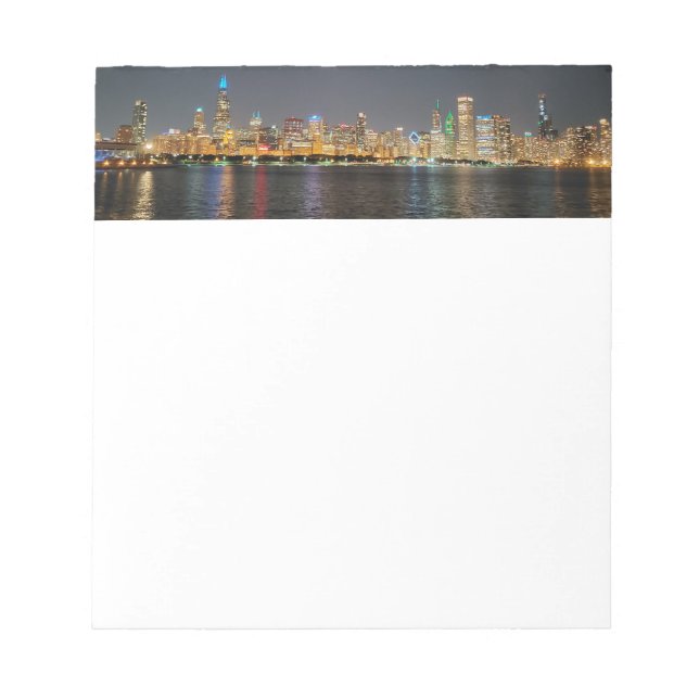 Chicago Skyline Notepad Notizblock (Vorderseite)