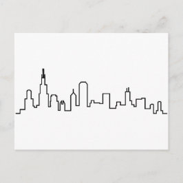 Chicago Skyline Postcard Postkarte