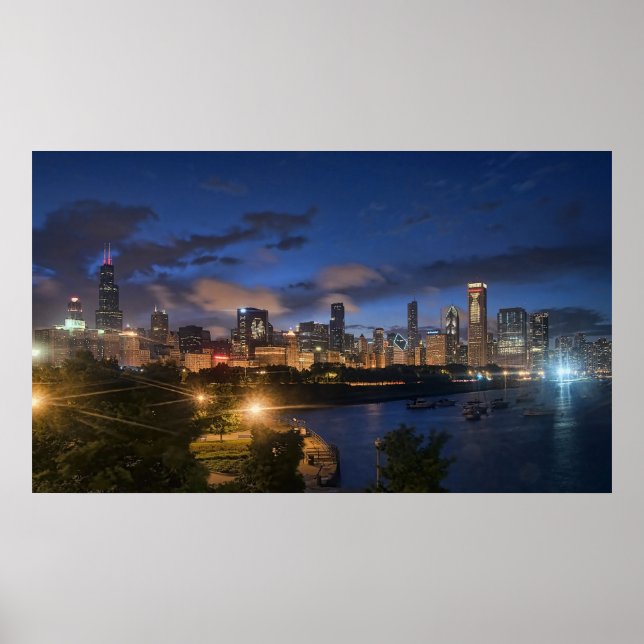 Chicago Skyline Poster (Vorne)