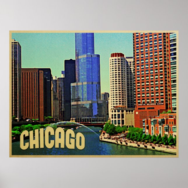 Chicago Skyline Poster (Vorne)