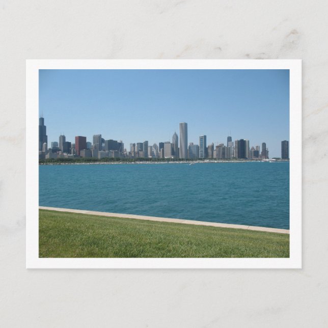 "Chicago Skyline" Postkarte (Vorderseite)