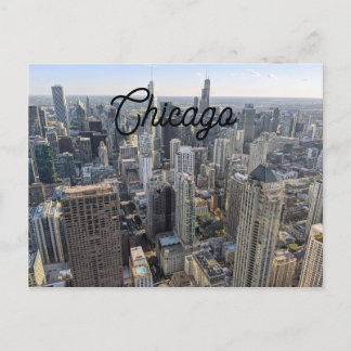 Chicago Skyline Postkarte