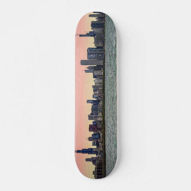 Chicago Skyline Skateboard (Vorne)