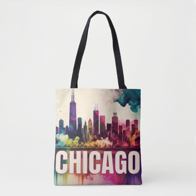 Chicago Skyline Tasche (Vorderseite)