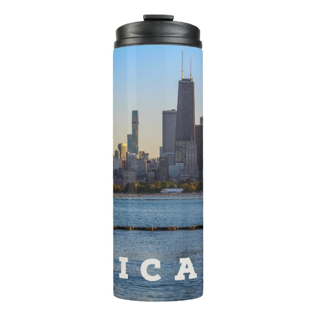 Chicago Skyline Thermal Tumbler Thermosbecher (Vorderseite)