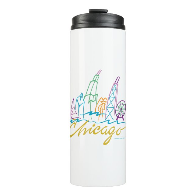 Chicago Skyline Thermosbecher (Vorderseite)